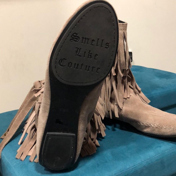 Fringed 100% suede - Picture 2 of 4